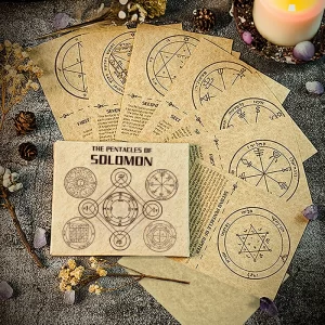 New parchenment Solomon Seal Writing Paper Ceremony Memo Paper Non Adhesive Large Hand drawn Greeting Card Blank Paper