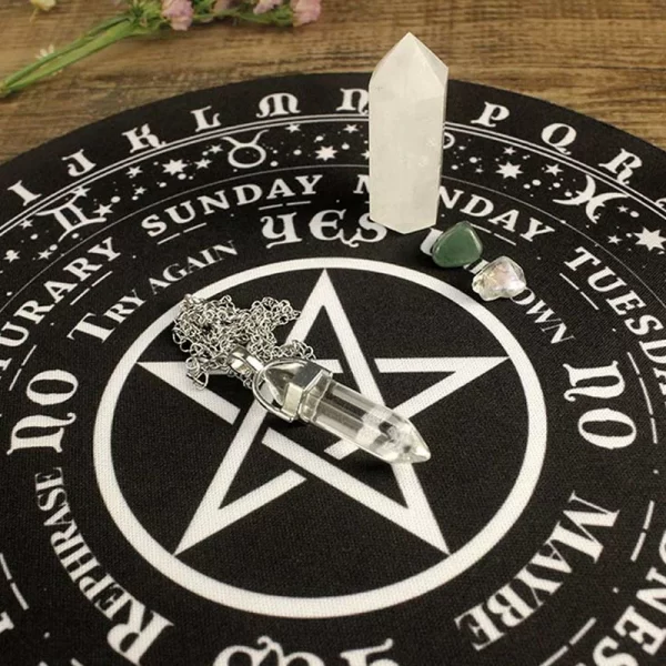 New pentagram rubber pad, alphanumeric ceremonial pad, pentagram spiritual swing pad, mouse pad (2)