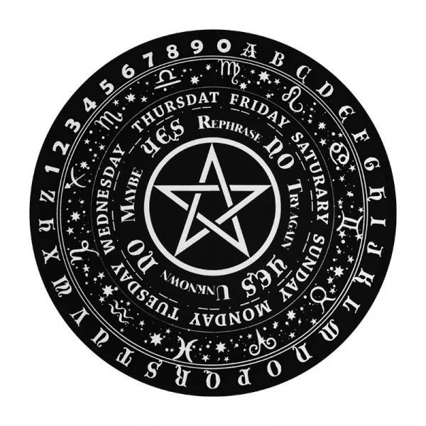 New pentagram rubber pad, alphanumeric ceremonial pad, pentagram spiritual swing pad, mouse pad (5)