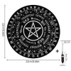 New pentagram rubber pad, alphanumeric ceremonial pad, pentagram spiritual swing pad, mouse pad (8)