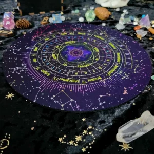 Nordic Starry Sky Alphabet Numbers,Possible Unknown Spirit Pendulum Ceremony Constellation Rubber Pad Ceremony Diameter 22cm