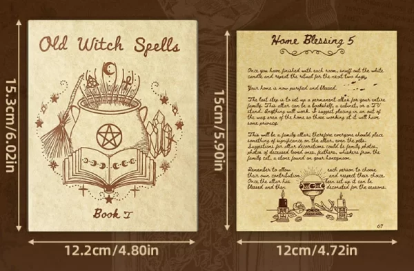 Sheepskin Secret Language Retro Ceremony Writing Paper Mysterious Sacrificial Cipher Text Convenience Paper Family Love Secret Language Paper Hand Booklet (7)