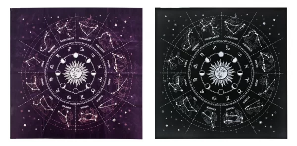 Starry Sky Tarot Twelve Constellations Oracle Card Tablecloth Tarot Cloth Props Velvet Tarot Tablecloth (14)