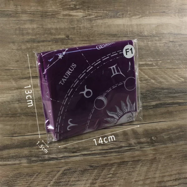 Starry Sky Tarot Twelve Constellations Oracle Card Tablecloth Tarot Cloth Props Velvet Tarot Tablecloth (3)