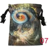 Tarot card bag, color printed velvet bag, gift, crystal stone storage bag (16)