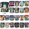 Tarot card bag, color printed velvet bag, gift, crystal stone storage bag (8)