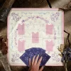 Tarot card tablecloth, pink altar cloth, card velvet tablecloth, reading cloth tarot ritual tablecloth (10)