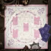 Tarot card tablecloth, pink altar cloth, card velvet tablecloth, reading cloth tarot ritual tablecloth (7)