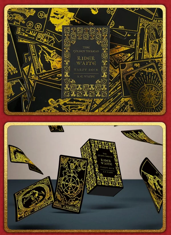 The GoldenSilver Thread Tarot Beginner's Gold Thread Leadway Tarot Card (11)