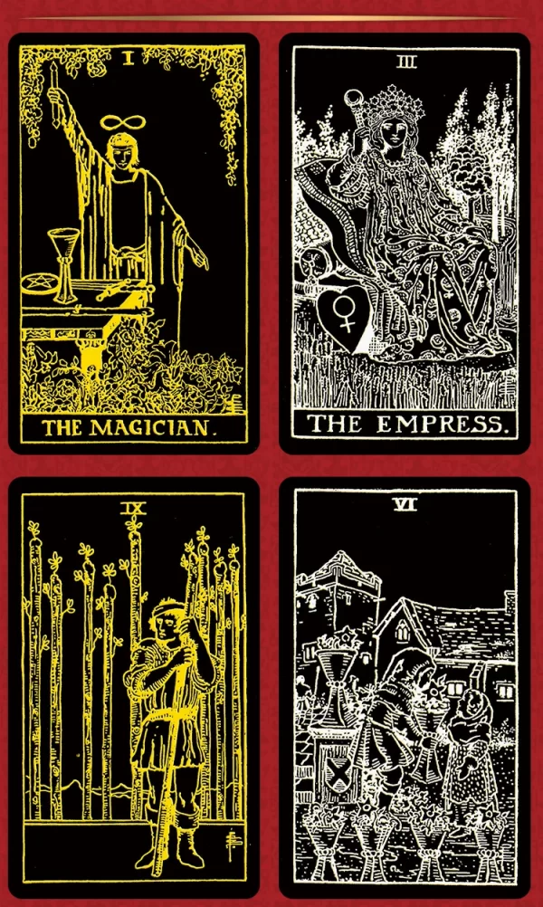 The GoldenSilver Thread Tarot Beginner's Gold Thread Leadway Tarot Card (2)