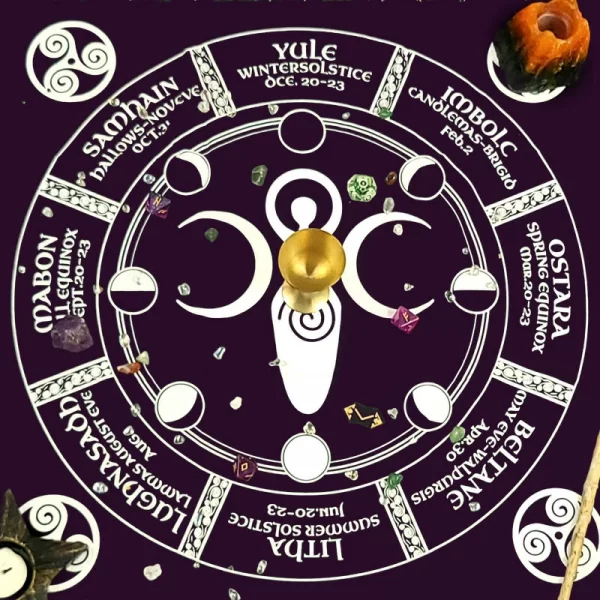 Thick Velvet Pagan Altar Cloth Tarot Oracle Card Tablecloth 50 50 Meditation Ceremony Altar Cloth (2)