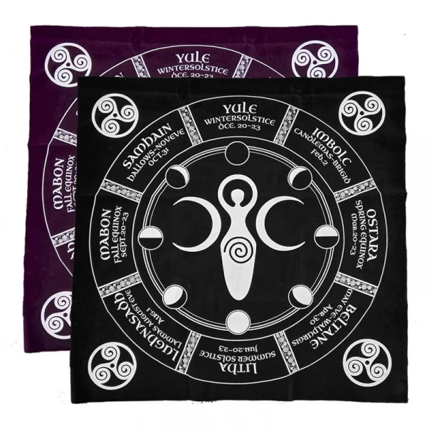 Thick Velvet Pagan Altar Cloth Tarot Oracle Card Tablecloth 50 50 Meditation Ceremony Altar Cloth (4)
