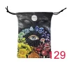 Thick velvet cloth bag, double-sided color printed drawstring card bag, tarot table bag, tarot drawstring storage bag, accessory bag (1)