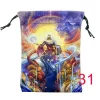 Thick velvet cloth bag, double-sided color printed drawstring card bag, tarot table bag, tarot drawstring storage bag, accessory bag (11)