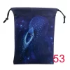 Thick velvet cloth bag, double-sided color printed drawstring card bag, tarot table bag, tarot drawstring storage bag, accessory bag (14)