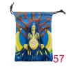 Thick velvet cloth bag, double-sided color printed drawstring card bag, tarot table bag, tarot drawstring storage bag, accessory bag (15)