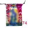 Thick velvet cloth bag, double-sided color printed drawstring card bag, tarot table bag, tarot drawstring storage bag, accessory bag (20)