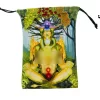 Thick velvet cloth bag, double-sided color printed drawstring card bag, tarot table bag, tarot drawstring storage bag, accessory bag (3)