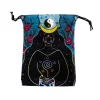 Thick velvet cloth bag, double-sided color printed drawstring card bag, tarot table bag, tarot drawstring storage bag, accessory bag (7)