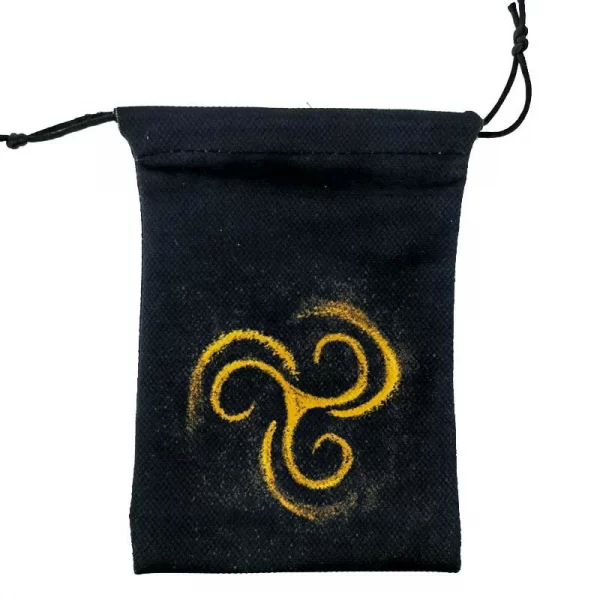 Thick velvet cloth bag, double-sided color printed drawstring card bag, tarot table bag, tarot drawstring storage bag, accessory bag (8)