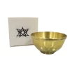 Three phase Moon Five pointed Star Aromatherapy Copper Bowl Energy Ceremony Candlestick Brass Bowl Meditation Surrounding Crystal Stone Decorative Bowl (13)