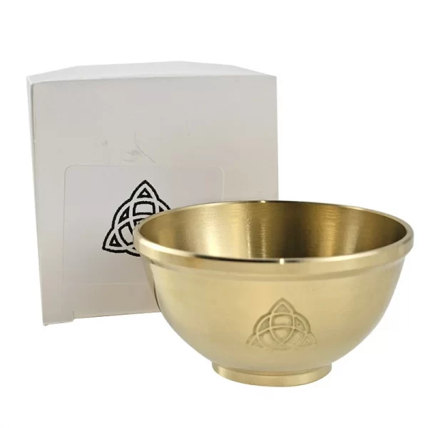 Three phase Moon Five pointed Star Aromatherapy Copper Bowl Energy Ceremony Candlestick Brass Bowl Meditation Surrounding Crystal Stone Decorative Bowl (14)