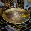 Three-phase Moon Pentagram Metatron Tarot Meditation Ceremony Metal Tray (13)