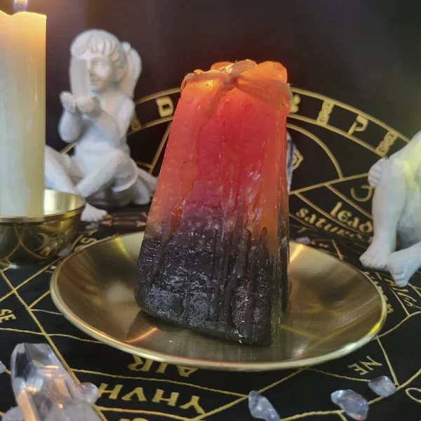 Three-phase Moon Pentagram Metatron Tarot Meditation Ceremony Metal Tray (14)