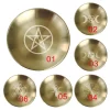 Three-phase Moon Pentagram Metatron Tarot Meditation Ceremony Metal Tray (16)