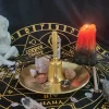 Three-phase Moon Pentagram Metatron Tarot Meditation Ceremony Metal Tray (18)