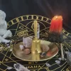 Three-phase Moon Pentagram Metatron Tarot Meditation Ceremony Metal Tray (22)
