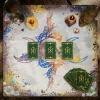 Velvet Tarot Card Tablecloth Serpentine Tablecloth Colorful Velvet Tablecloth Past Present Future Card Interpretation Ceremony Cloth (10)