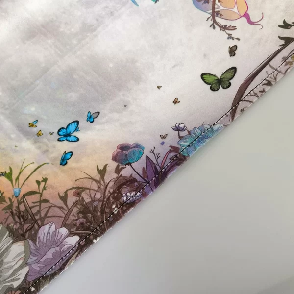 Velvet Tarot Card Tablecloth Serpentine Tablecloth Colorful Velvet Tablecloth Past Present Future Card Interpretation Ceremony Cloth (17)