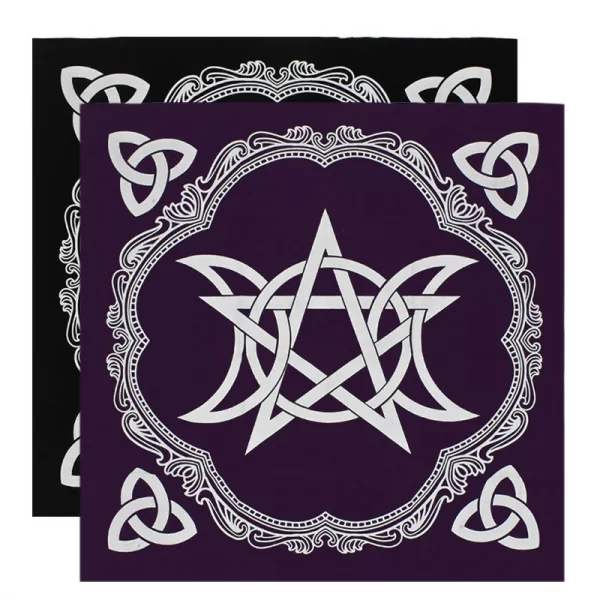 Vika Purple Tablecloth Tarot Tablecloth Pentagram Altar Cloth Tarot Card Tablecloth Clearance Talob (2)