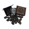 Woodcut Runes Symbol Set Carving Push Pull Wooden Box Like Niven Set Black Symbol Runes Like Niven (13)