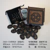 Woodcut Runes Symbol Set Carving Push Pull Wooden Box Like Niven Set Black Symbol Runes Like Niven (8)