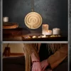 Wooden Finger Maze Breathing Board Finger Labyrinth Meditation Ceremony Stress Relieving Finger Disk Wooden (2)
