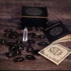 Wooden Witch Runes Set with Instruction Manual and Cloth Bag - 25PCS (4)
