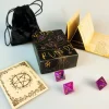 rune letter dice, eight sided dice, Viking rune dice, multi-faceted dice, resin rune dice, including instruction manual (11)