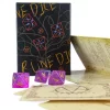 rune letter dice, eight sided dice, Viking rune dice, multi-faceted dice, resin rune dice, including instruction manual (2)