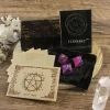 rune letter dice, eight sided dice, Viking rune dice, multi-faceted dice, resin rune dice, including instruction manual (4)