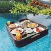Furniture rattan floating tray, fruit platter (17)