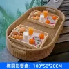 Furniture rattan floating tray, fruit platter (19)