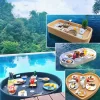 Furniture rattan floating tray, fruit platter (6)
