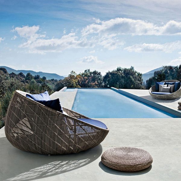 Nordic Creative Personalized Round Vine Bed (10)