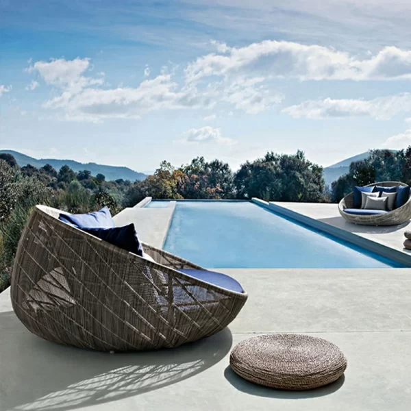 Nordic Creative Personalized Round Vine Bed (10)