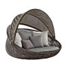 Nordic Creative Personalized Round Vine Bed (11)