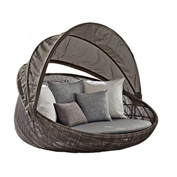 Nordic Creative Personalized Round Vine Bed (11)