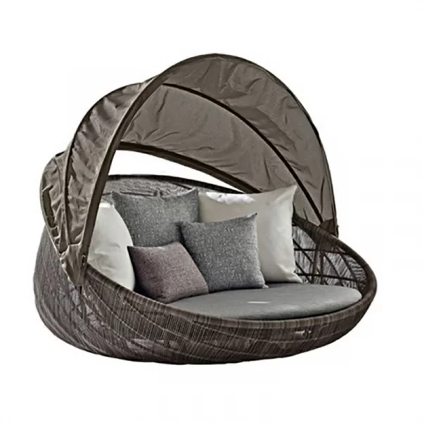 Nordic Creative Personalized Round Vine Bed (11)