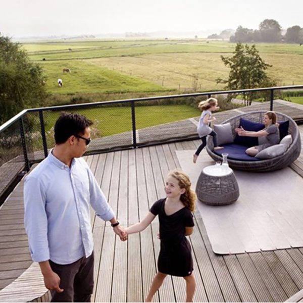 Nordic Creative Personalized Round Vine Bed (12)